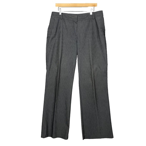 Chicos Trousers Womens 2.5/L Gray Tailored Work Chic Minimalist Pockets Stretch - Picture 1 of 10
